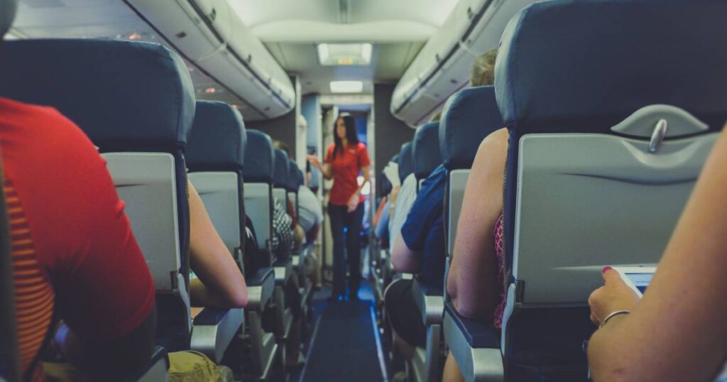 sitzplatz am flugzeug
